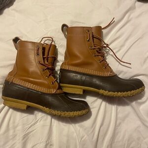 Brown & Tan Duck Boots